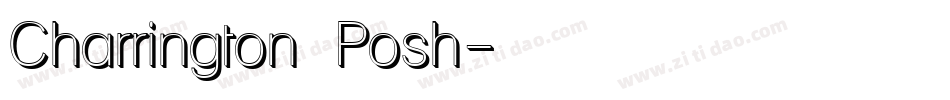 Charrington Posh字体转换
